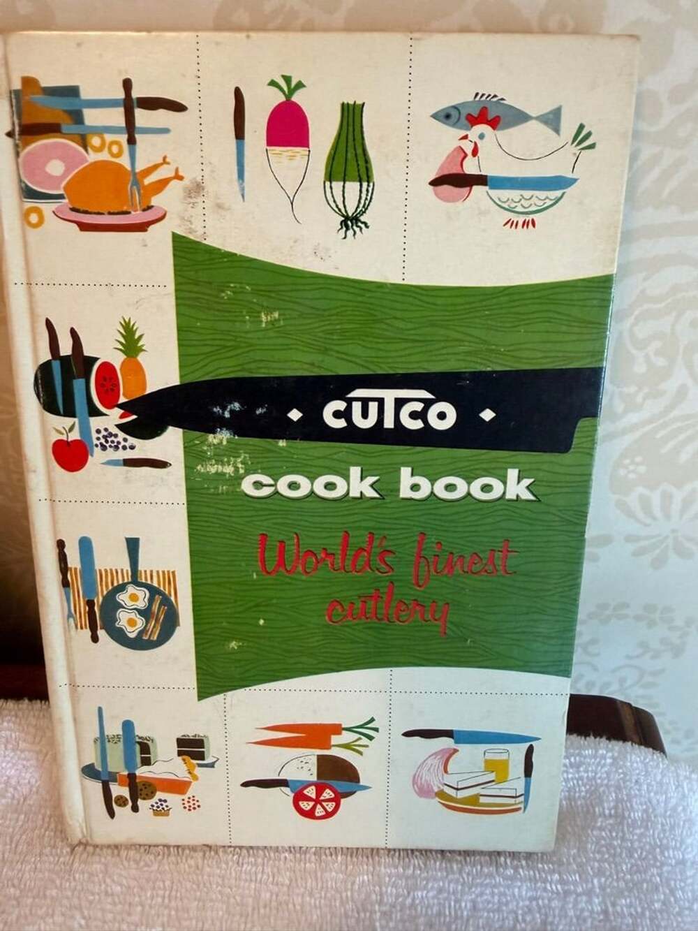 Vintage 1961 Cutco Cookbook Vol 1 Meat Poultry MCM Illustrated Hardcover